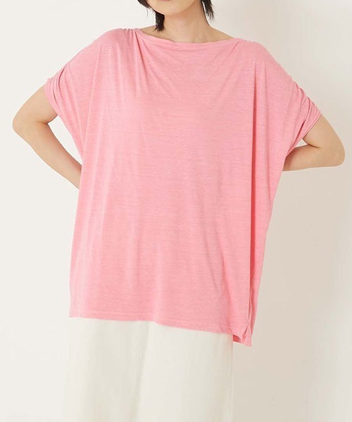 HOLLYWOOD RANCH MARKET(ハリウッドランチマーケット)の「レーヨンテンジク ノースリーブプルオーバー(Tシャツ/カットソー・レディース・チャコール/ホワイト/ピンク/オリーブ・ONE SIZE)」の18枚目の写真