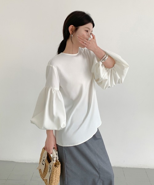 セール】パフスリーブブラウス（Tシャツ/カットソー）｜by LEGNA