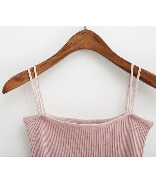 urge：（アージコロン ）の「【URGE：】☆CanCam掲載アイテム☆ レーヨン リブ キャミソール（キャミソール・レディース・オフホワイト/ベージュ/ライトグリーン/ブルー/ブラック/ブラウン/ピンク・SMALL/MEDIUM/LARGE）」の11枚目の写真