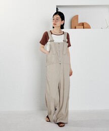 FREAK'S STORE | SOMETHING × FREAK'S STORE/サムシング 別注 Summer Zip Salopette/サマー ジップサロペット/デニムサロペット/リネンサロペット(つなぎ/オールインワン)