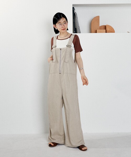 SOMETHING × フリークスストア　別注サロペット FREAK'S STORE サロペット オーバーオール SOMETHING × STORE