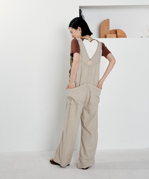 美品 SOMETHING フリークスストア サスペンダーサロペット ワイド FREAK'S STORE - 新品 フリークスストア サムシング レース