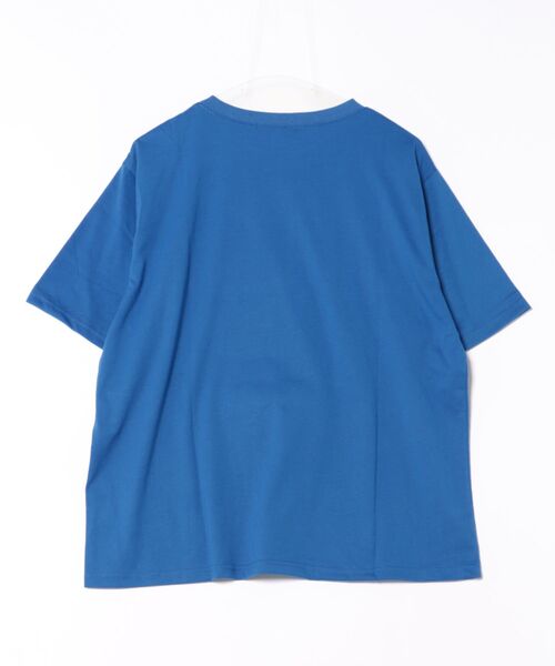 GORGE（ゴージ）の「《ビッグロゴ×キャラクター刺繍》レディース 半袖Tシャツ オーバーサイズ 春夏秋（Tシャツ/カットソー・レディース・ネイビー/オフホワイト/ブルー/レッド・F）」の20枚目の写真