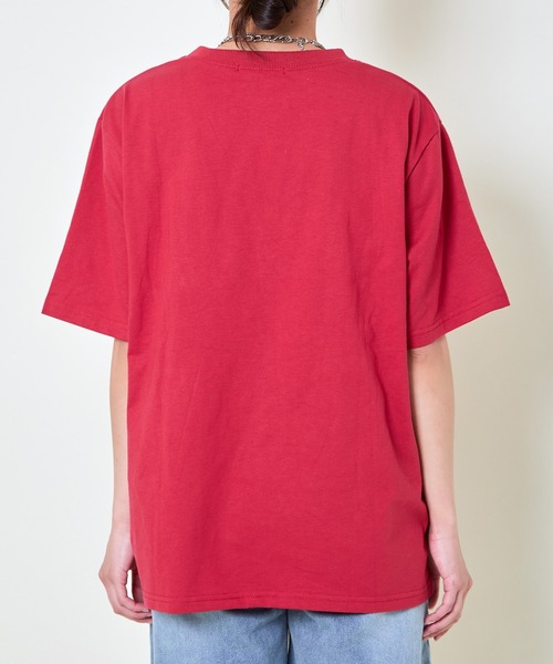 GORGE（ゴージ）の「《ビッグロゴ×キャラクター刺繍》レディース 半袖Tシャツ オーバーサイズ 春夏秋（Tシャツ/カットソー・レディース・ネイビー/オフホワイト/ブルー/レッド・F）」の16枚目の写真