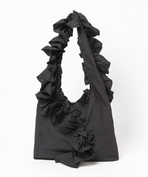 mysty woman（ミスティウーマン）の「SMIRNASLI(サミールナスリ) フリルショルダーBAG　499923（ショルダーバッグ・レディース・ブラック/ブラウン・FREE）」の14枚目の写真