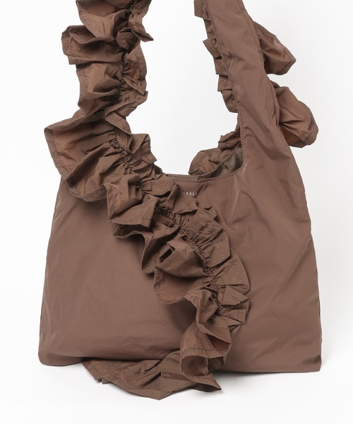 mysty woman（ミスティウーマン）の「SMIRNASLI(サミールナスリ) フリルショルダーBAG　499923（ショルダーバッグ・レディース・ブラック/ブラウン・FREE）」の16枚目の写真