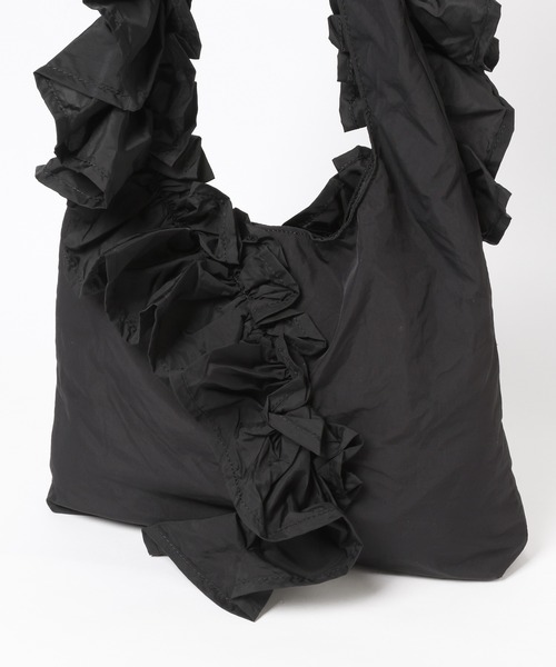 mysty woman（ミスティウーマン）の「SMIRNASLI(サミールナスリ) フリルショルダーBAG　499923（ショルダーバッグ・レディース・ブラック/ブラウン・FREE）」の17枚目の写真