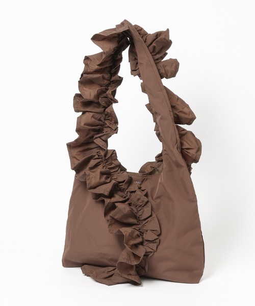 mysty woman（ミスティウーマン）の「SMIRNASLI(サミールナスリ) フリルショルダーBAG　499923（ショルダーバッグ・レディース・ブラック/ブラウン・FREE）」の8枚目の写真