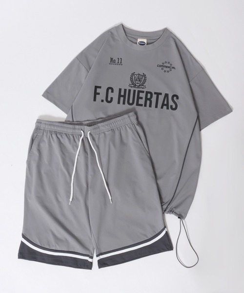 SITRY（シトリー）の「High Twist Function Game Shirt Setup/ドライ ストレッチ UVカット ブロークコア ユニフォーム ゲームシャツ 半袖Tシャツ＆ハーフパンツ セットアップ ルームウェア ワンマイルウェア パジャマ（ルームウェア/パジャマ・メンズ・ホワイト/チャコール/ブラック/ライトグレー・LL/L/M）」の3枚目の写真