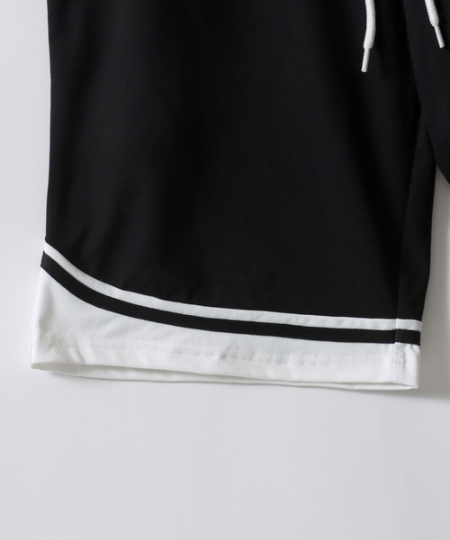 SITRY（シトリー）の「High Twist Function Game Shirt Setup/ドライ ストレッチ UVカット ブロークコア ユニフォーム ゲームシャツ 半袖Tシャツ＆ハーフパンツ セットアップ ルームウェア ワンマイルウェア パジャマ（ルームウェア/パジャマ・メンズ・ホワイト/チャコール/ブラック/ライトグレー・LL/L/M）」の10枚目の写真