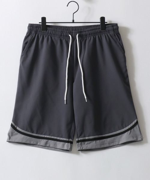 SITRY（シトリー）の「High Twist Function Game Shirt Setup/ドライ ストレッチ UVカット ブロークコア ユニフォーム ゲームシャツ 半袖Tシャツ＆ハーフパンツ セットアップ ルームウェア ワンマイルウェア パジャマ（ルームウェア/パジャマ・メンズ・ホワイト/チャコール/ブラック/ライトグレー・LL/L/M）」の20枚目の写真