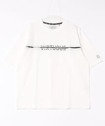 VIRTUOUS（バーチャス）の「【VIRTUOUS/バーチャス】フロントカットオフロゴ半袖Tシャツ（Tシャツ/カットソー）」