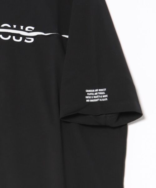 VIRTUOUS(バーチャス)の「【VIRTUOUS/バーチャス】フロントカットオフロゴ半袖Tシャツ(Tシャツ/カットソー・メンズ・ホワイト/ブラック・X-LARGE/LARGE/MEDIUM)」の3枚目の写真