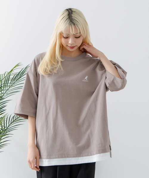 Amazon | [カンゴール] 長袖Tシャツ M L XL 4色展開 ビッグ