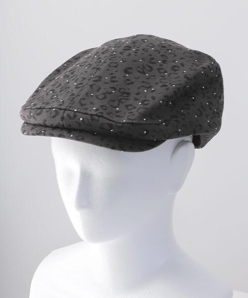 WEGO(ウィゴー)の「WEGO/ビジューレオパードハンチング(ハンチング/ベレー帽・レディース・ブラウン/ブラック・FREE)」の2枚目の写真