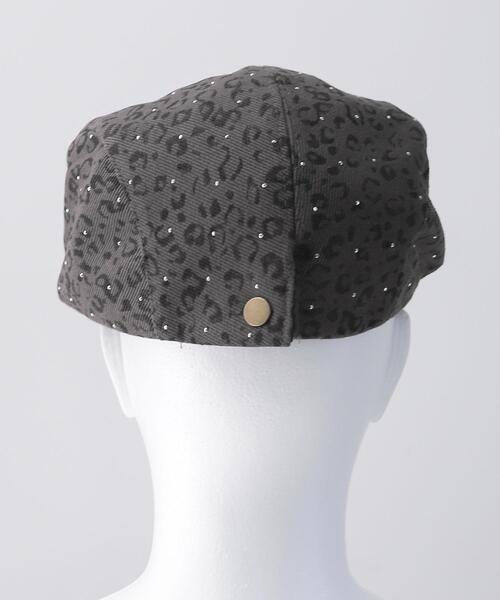 WEGO(ウィゴー)の「WEGO/ビジューレオパードハンチング(ハンチング/ベレー帽・レディース・ブラウン/ブラック・FREE)」の3枚目の写真