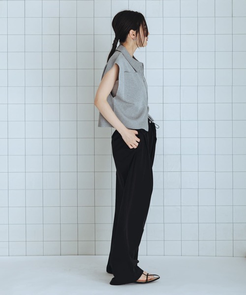 SENSE OF PLACE by URBAN RESEARCH(センスオブプレイスバイアーバンリサーチ)の「撥水UVカットウエストドロータックパンツ(その他パンツ・レディース・ベージュ/ブラウン/ブラック・MEDIUM/SMALL)」の17枚目の写真