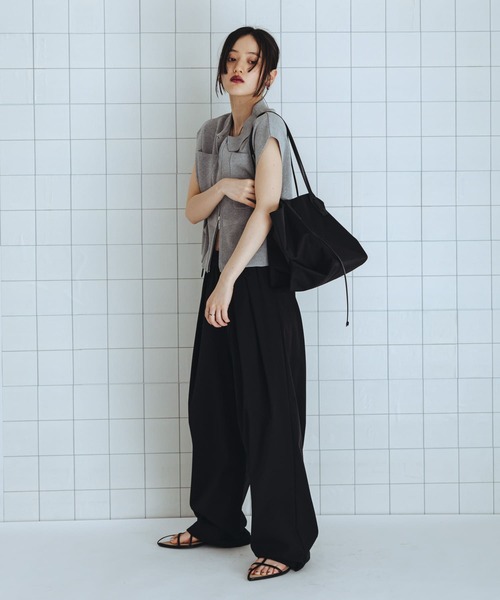 SENSE OF PLACE by URBAN RESEARCH(センスオブプレイスバイアーバンリサーチ)の「撥水UVカットウエストドロータックパンツ(その他パンツ・レディース・ベージュ/ブラウン/ブラック・MEDIUM/SMALL)」の18枚目の写真