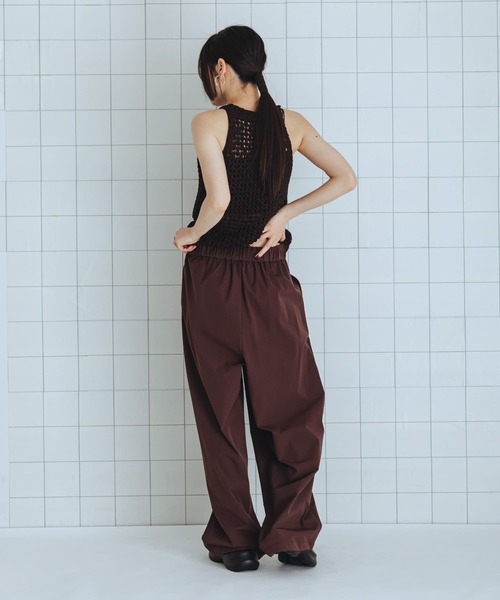 SENSE OF PLACE by URBAN RESEARCH(センスオブプレイスバイアーバンリサーチ)の「撥水UVカットウエストドロータックパンツ(その他パンツ・レディース・ベージュ/ブラウン/ブラック・MEDIUM/SMALL)」の21枚目の写真