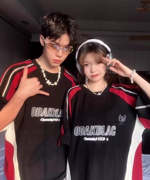 SHEPP(シープ)の「バイカラー ルーズゲームTシャツ(Tシャツ/カットソー・レディース・ブラック・XL/L)」の16枚目の写真