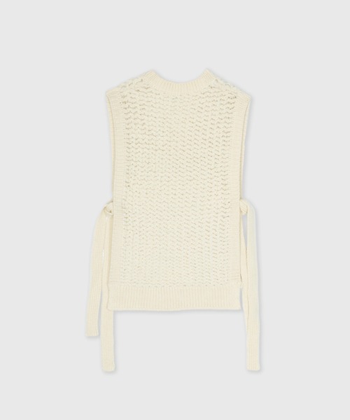 SAYAKADAVIS(サヤカディヴィス)の「SAYAKA DAVIS/サヤカ デイヴィス Knit Vest ニットベスト(ベスト・レディース・ブラック/クリーム・S)」の10枚目の写真