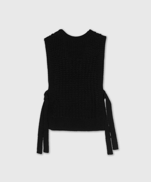SAYAKADAVIS(サヤカディヴィス)の「SAYAKA DAVIS/サヤカ デイヴィス Knit Vest ニットベスト(ベスト・レディース・ブラック/クリーム・S)」の12枚目の写真