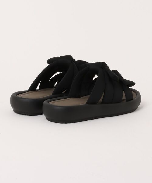 shoes365(シューズスリーシックスファイヴ)の「【shoes 365】ダブルリボンデザイン厚底サンダル (SS)(サンダル・レディース・オフホワイト/ブラック・24.5cm/24.0cm/23.5cm/23.0cm/22.5㎝/25.0cm)」の8枚目の写真