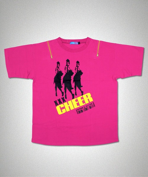 CHEER(チアー)の「肩ジップガールズシルエットプリントゆるTEE(Tシャツ/カットソー・レディース・ホワイト/ピンク・S/M/L)」の5枚目の写真