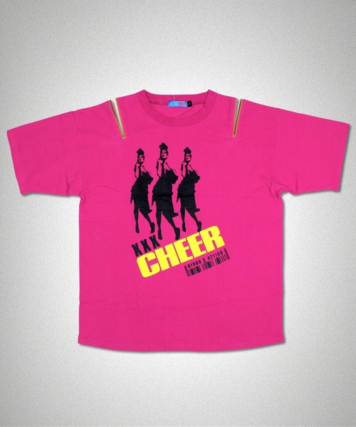 CHEER(チアー)の「肩ジップガールズシルエットプリントゆるTEE(Tシャツ/カットソー・レディース・ホワイト/ピンク・S/M/L)」の6枚目の写真