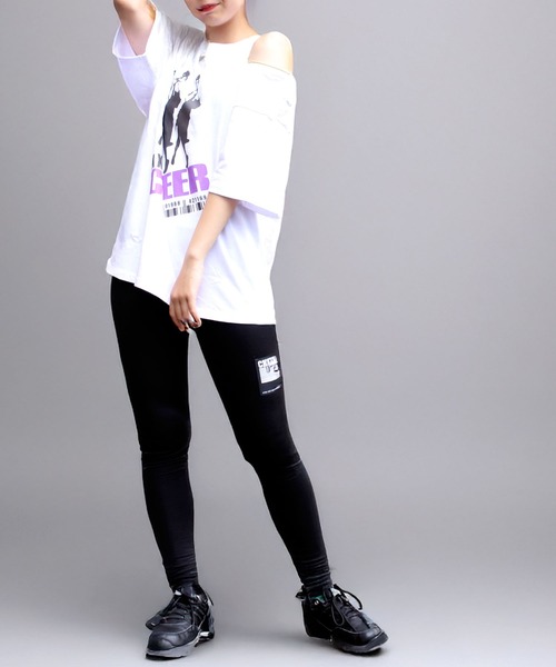 CHEER(チアー)の「肩ジップガールズシルエットプリントゆるTEE(Tシャツ/カットソー・レディース・ホワイト/ピンク・S/M/L)」の12枚目の写真