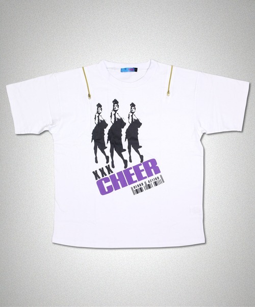 CHEER(チアー)の「肩ジップガールズシルエットプリントゆるTEE(Tシャツ/カットソー・レディース・ホワイト/ピンク・S/M/L)」の13枚目の写真