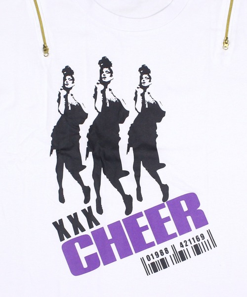CHEER(チアー)の「肩ジップガールズシルエットプリントゆるTEE(Tシャツ/カットソー・レディース・ホワイト/ピンク・S/M/L)」の15枚目の写真