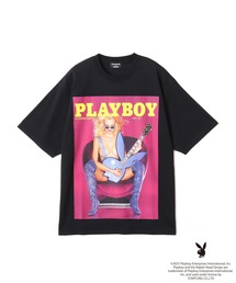 PLAYBOY x atmos pink Rhinestone T-shirt / プレイボーイ