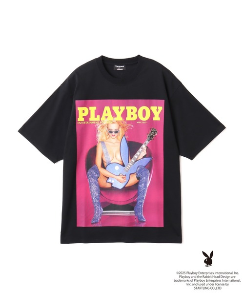 PLAYBOY x atmos pink Big T-shirt / プレイボーイ アトモス