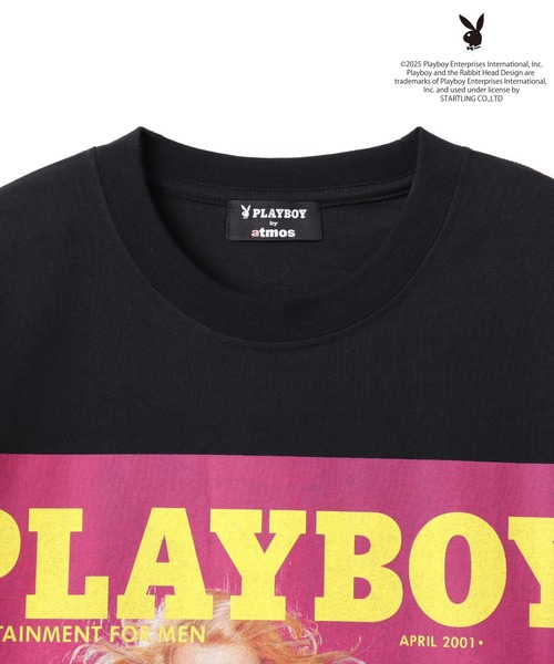 PLAYBOY（プレイボーイ）の「PLAYBOY x atmos pink Big T-shirt / プレイボーイ アトモス ピンク ビッグ T シャツ 【SP】（Tシャツ/カットソー・レディース・ブラック・FREE）」の2枚目の写真