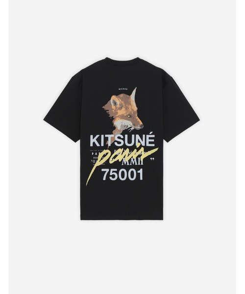 関税送料込☆【MAISON KITSUNE】メゾンキツネ ロゴ入りTシャツ メンズ Maison Kitsune メゾンキツネ FOX ロゴ Tシャツ (MAISON