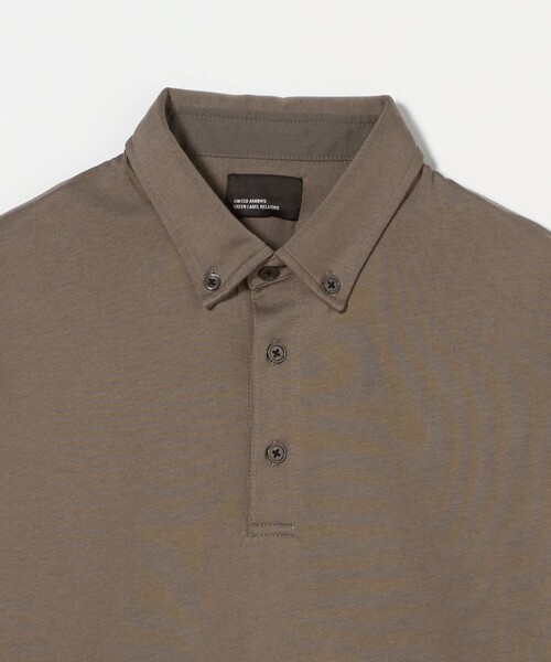 green label relaxing(グリーンレーベルリラクシング)の「【WEB限定】デイリードライ ボタンダウン ポロシャツ -吸水速乾・抗菌-(ポロシャツ・メンズ・ホワイト/モカ/ダークグレー/ネイビー/ブラック・S/L/M/XL)」の12枚目の写真