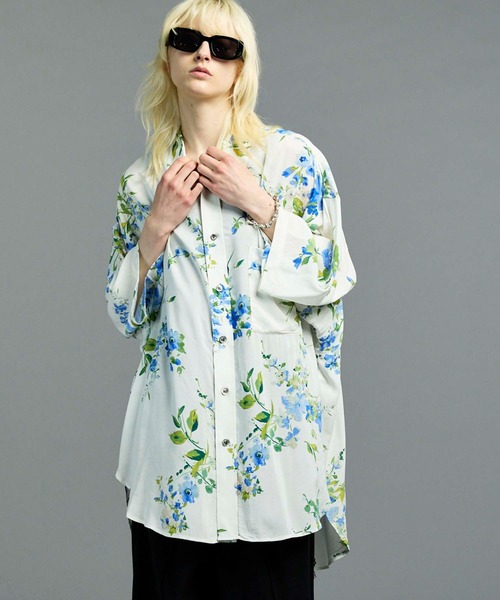 MAISON SPECIAL（メゾンスペシャル）の「《UNISEX》【Italian Dead Stock Fabric】Prime-Over Regular Collar Short Sleeve Shirt Coat/プライムオーバーレギュラーカラーショートスリーブシャツコート【MAISON SPECIAL/メゾンスペシャル】（シャツ/ブラウス・メンズ・その他8/その他1/その他2/その他3/その他5/その他6/その他4/その他7/その他9・1/2）」の6枚目の写真