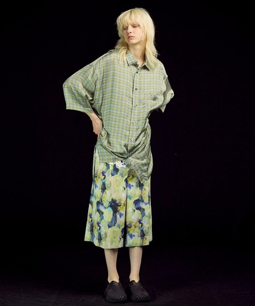 MAISON SPECIAL（メゾンスペシャル）の「《UNISEX》【Italian Dead Stock Fabric】Prime-Over Regular Collar Short Sleeve Shirt Coat/プライムオーバーレギュラーカラーショートスリーブシャツコート【MAISON SPECIAL/メゾンスペシャル】（シャツ/ブラウス・メンズ・その他8/その他1/その他2/その他3/その他5/その他6/その他4/その他7/その他9・1/2）」の22枚目の写真