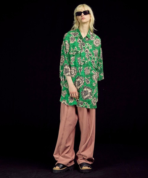MAISON SPECIAL（メゾンスペシャル）の「《UNISEX》【Italian Dead Stock Fabric】Prime-Over Regular Collar Short Sleeve Shirt Coat/プライムオーバーレギュラーカラーショートスリーブシャツコート【MAISON SPECIAL/メゾンスペシャル】（シャツ/ブラウス・メンズ・その他8/その他1/その他2/その他3/その他5/その他6/その他4/その他7/その他9・1/2）」の21枚目の写真