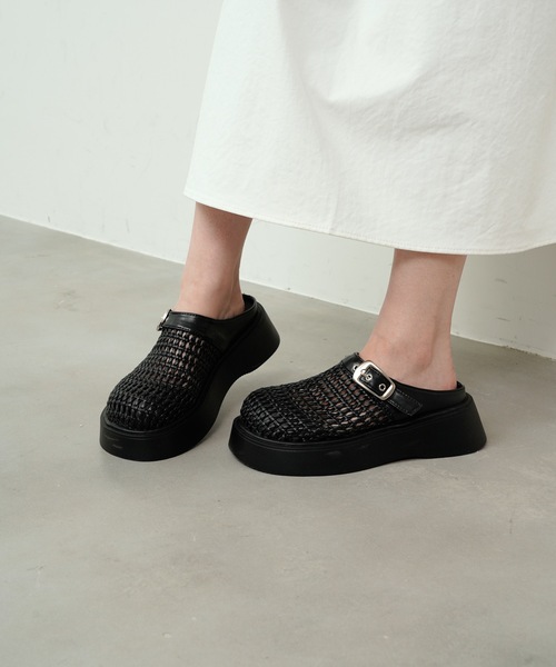 セール】Mesh Back Open Sabot Sandals / メッシュバック