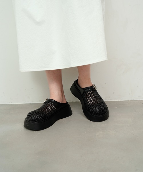 セール】Mesh Back Open Sabot Sandals / メッシュバック