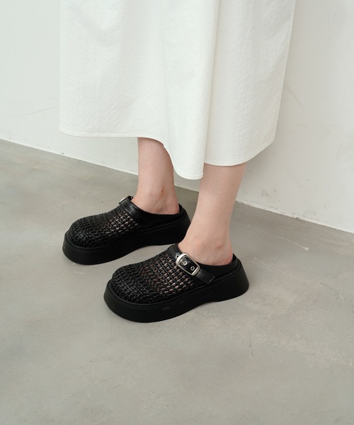 セール】Mesh Back Open Sabot Sandals / メッシュバック