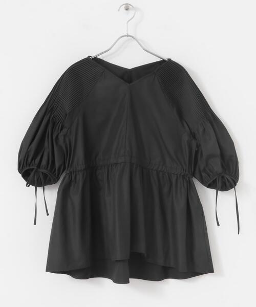 URBAN RESEARCH ROSSO WOMEN(アーバンリサーチ ロッソ)の「ピンタックウエストマークブラウス(シャツ/ブラウス・レディース・ブラック/ホワイト・FREE)」の11枚目の写真