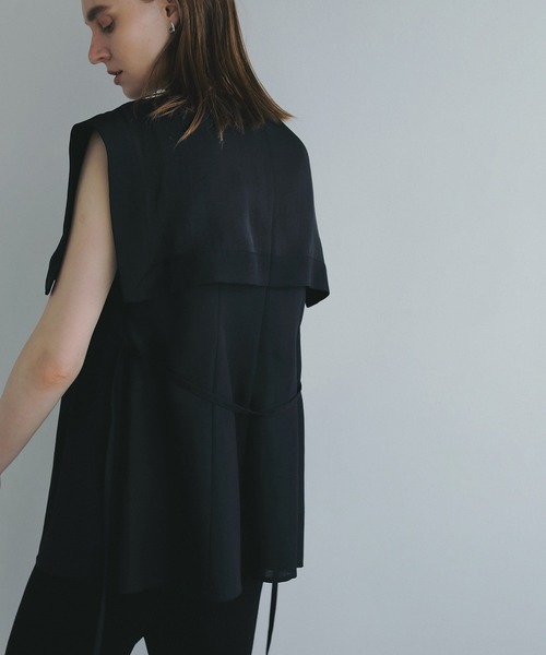 MANOF(マノフ)の「LAYER COMBI TOPS(シャツ/ブラウス・レディース・ホワイト/ブラック・FREE)」の16枚目の写真