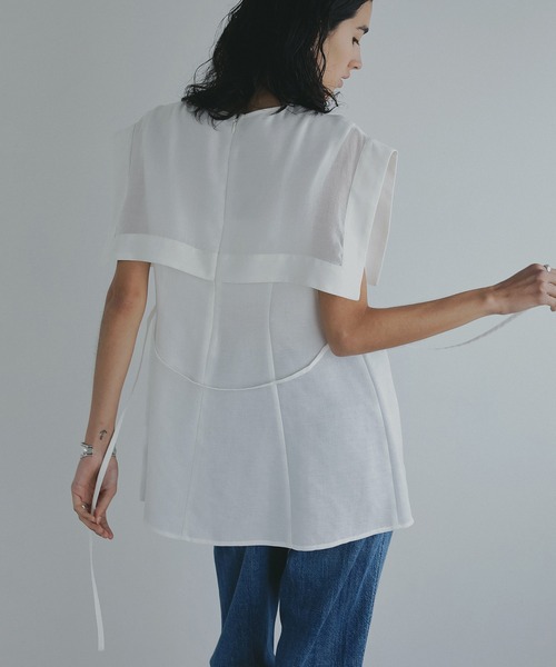 トップス LAYERED COMBI TOPS Ivory size1 LAYER COMBI TOPS（シャツ/ブラウス）｜MANOF（マノフ）の