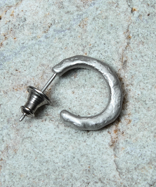ete エテ　片耳のみ　フープピアス プラチナム　シルバー925 ete ピアス フープピアス レディース : ZOZOTOWN Yahoo!店