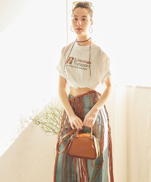 Ungrid(アングリッド)の「【Ungrid/アングリッド】アンティーク ミニボストンバッグ(ボストンバッグ・レディース・ブラック/キャメル・FREE)」の10枚目の写真