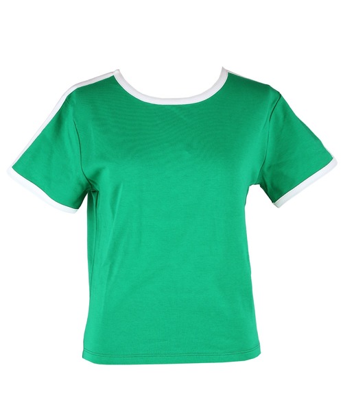 coca(coca)(コカ)の「スムースコンパクトリンガーTシャツ(Tシャツ/カットソー・レディース・アイボリー/ブラック/グリーン/ライトグレー・S/L/M)」の13枚目の写真