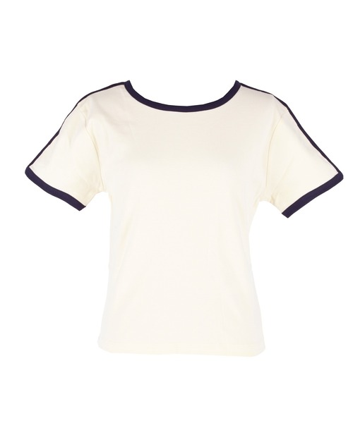 coca(coca)(コカ)の「スムースコンパクトリンガーTシャツ(Tシャツ/カットソー・レディース・アイボリー/ブラック/グリーン/ライトグレー・S/L/M)」の10枚目の写真